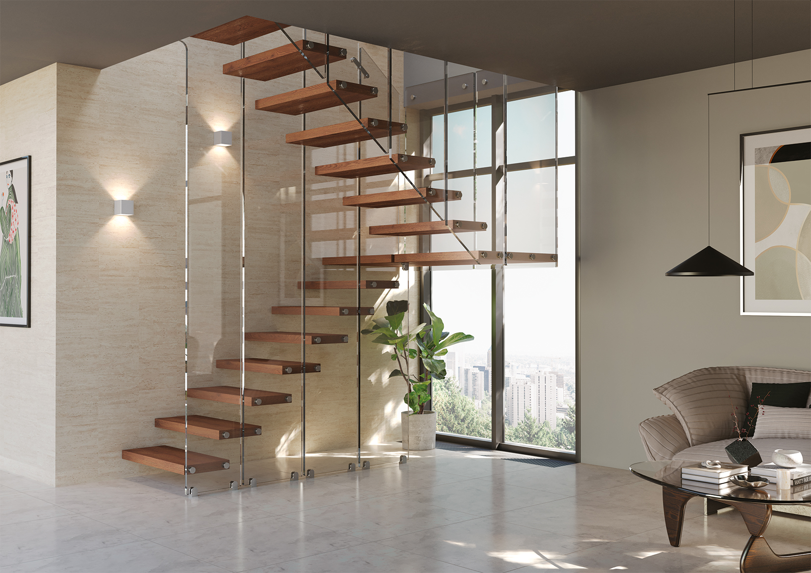 Akura XR Wall , Escalier moderne